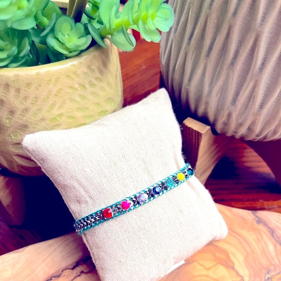 Stella & Dot Rainbow Friendship Bracelet, NWOT, colorful! - Picture 3 of 11